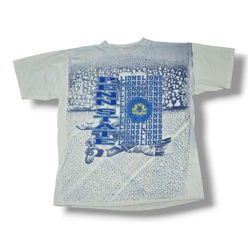 Vintage Penn State University Nittany Lions AOP All Over Print Shirt XL
